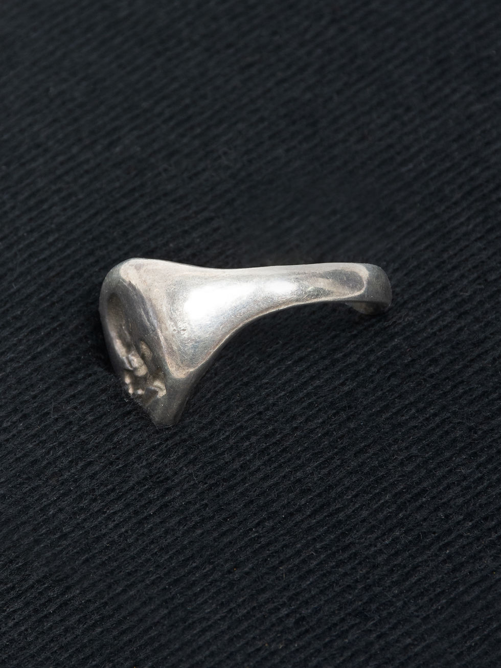Thumbnail: VIntage Sterling Skull Ring James Colarusso