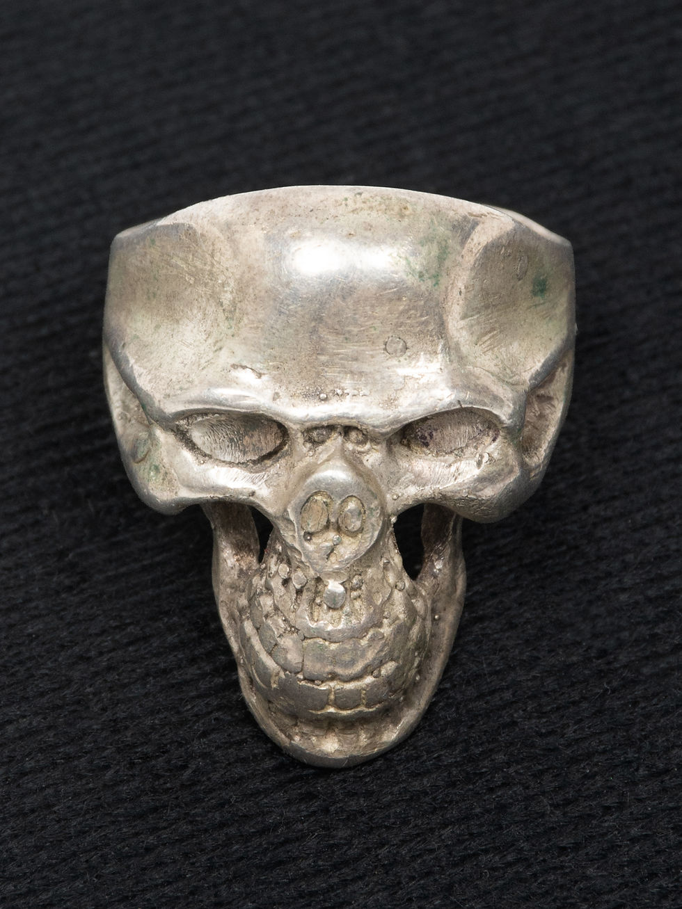 Thumbnail: Vintage Silver Skull Ring