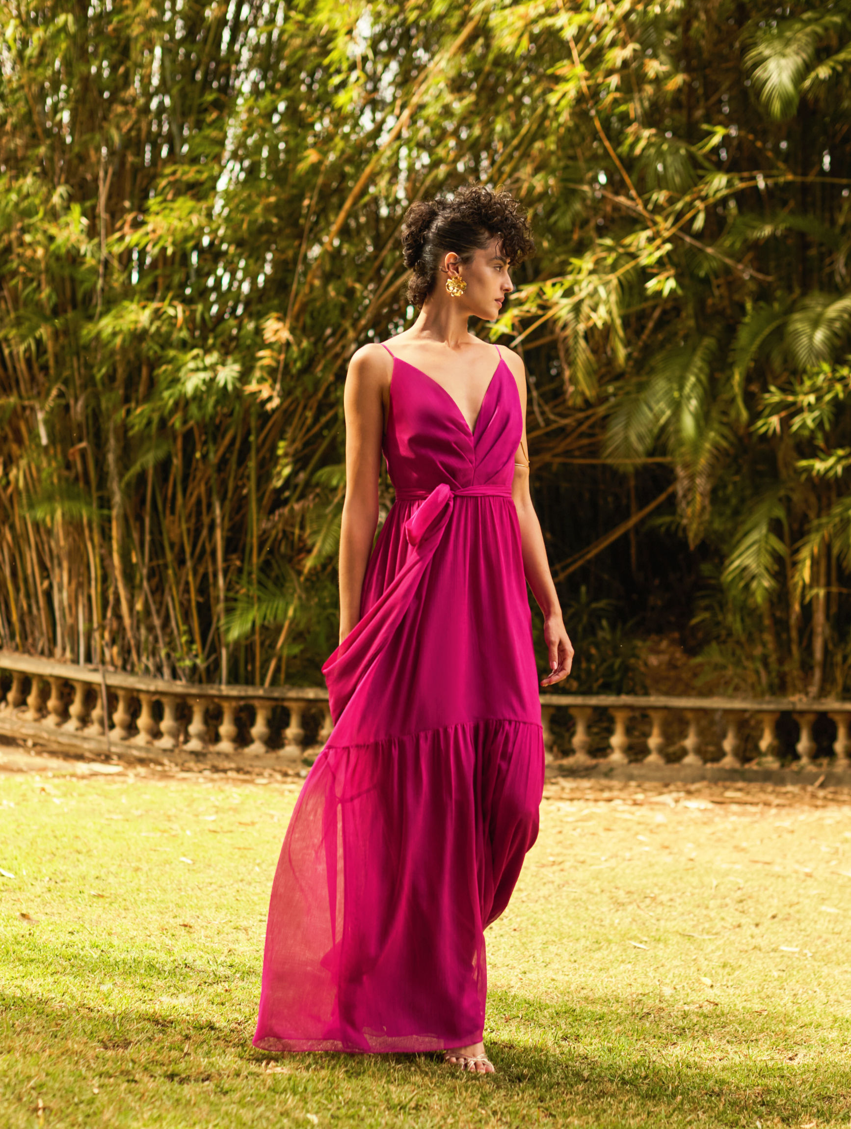 Vestido M.Rodarte Top Drapeado Alças