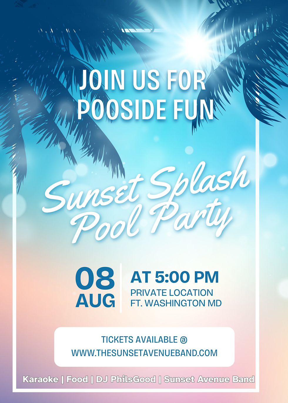 Sunset Splash: The Official Summer Kickoff Pool Party