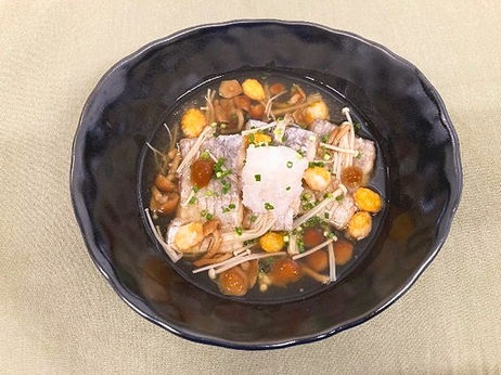 太刀魚とぎんなんの揚げ出し