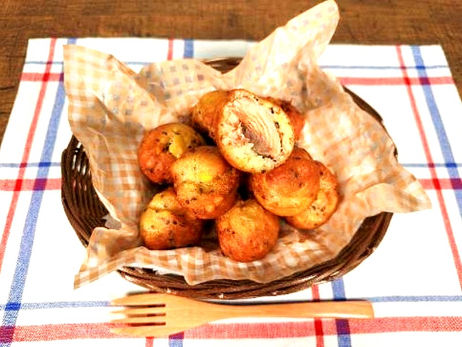 秋鮭のおいもドーナツ【動画】