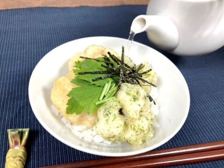 二色の香る鱧天茶