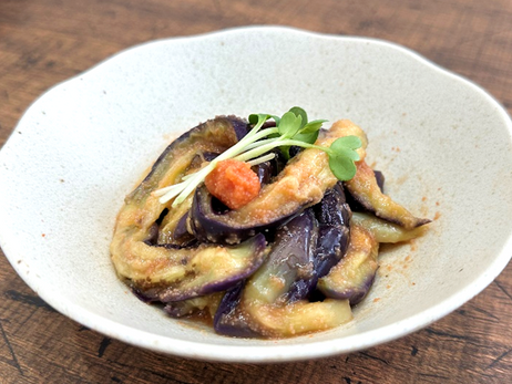 なすの中華風明太和え