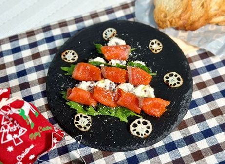 サーモンとレーズンクリームのディップ【動画】