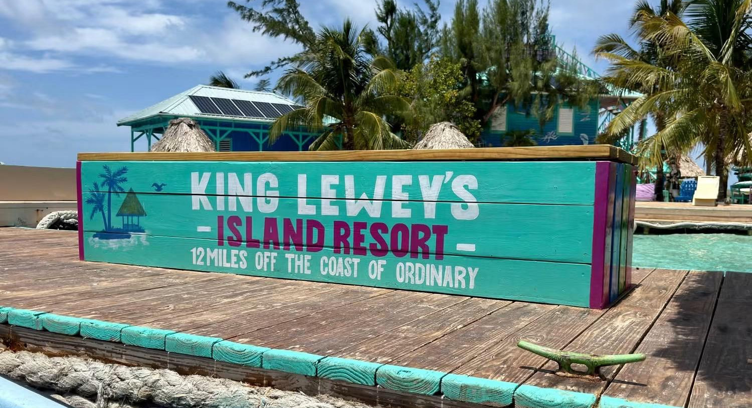 overwater cabanas at King Leweys Island Resort Belize