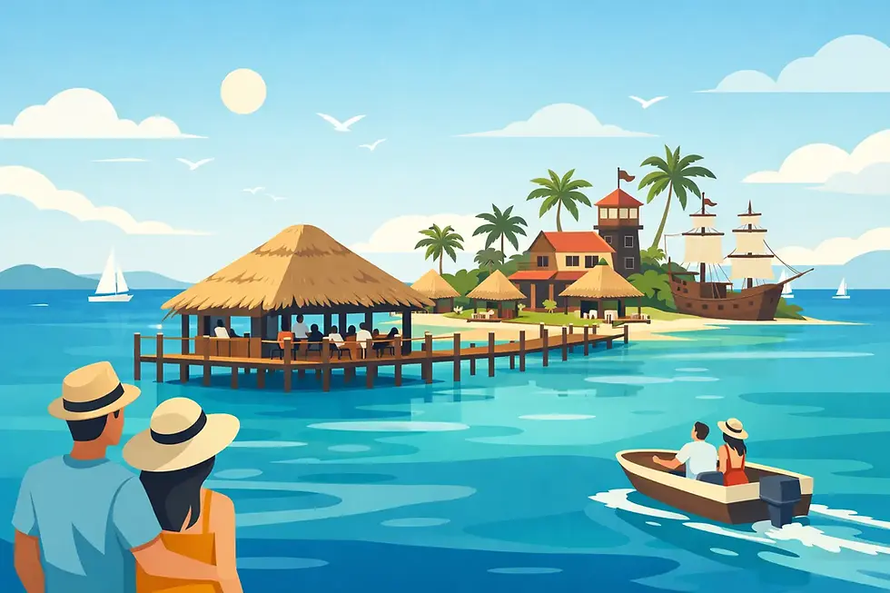 Choosing a Waterfront Seafood Restaurant on a Belize Island