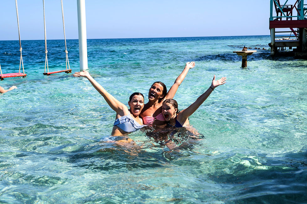 explore the crystal clear Caribbean waters surrounding King Leweys Island Resort Belize