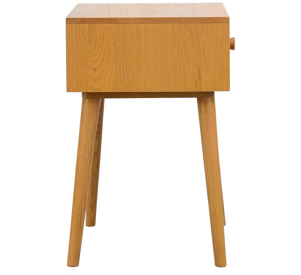 Thumbnail: Solid Oak Lux Nightstand with Drawer