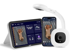 portable baby monitor system with app integration