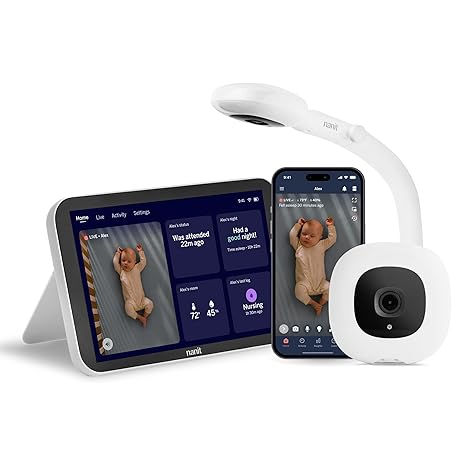 portable baby monitor system with app integration