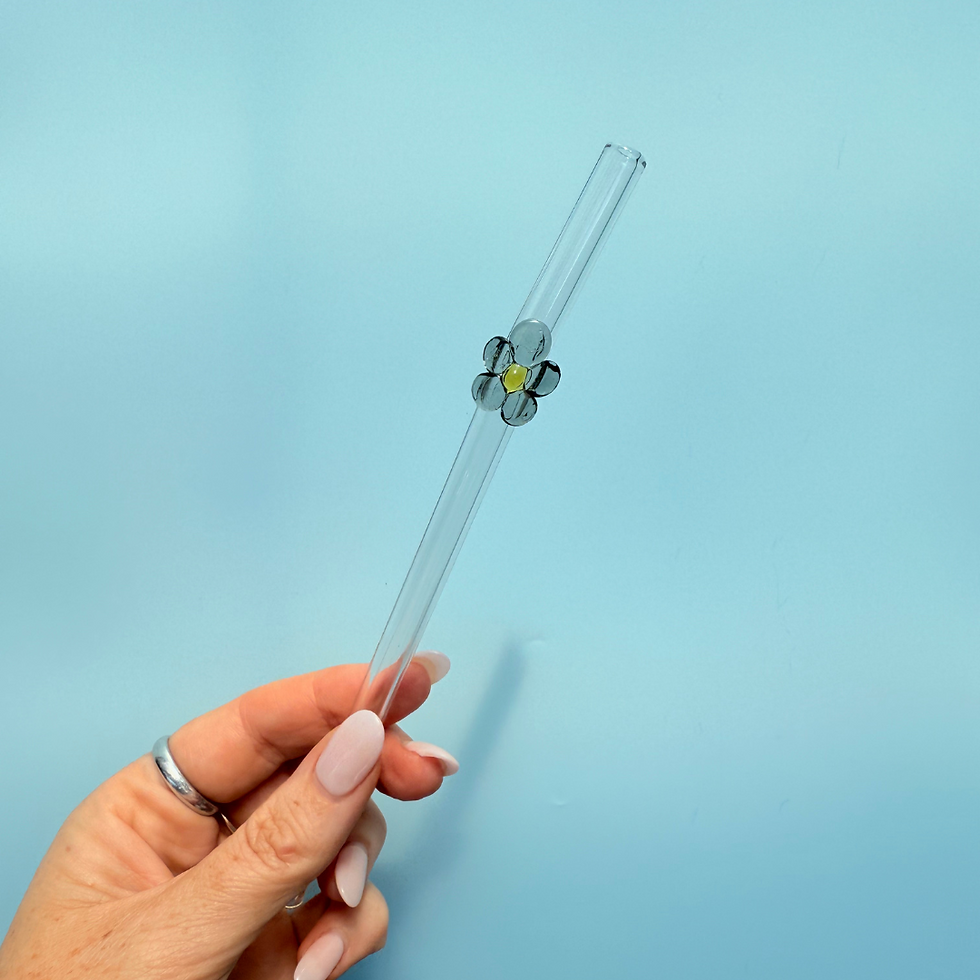 Thumbnail: flower glass straw