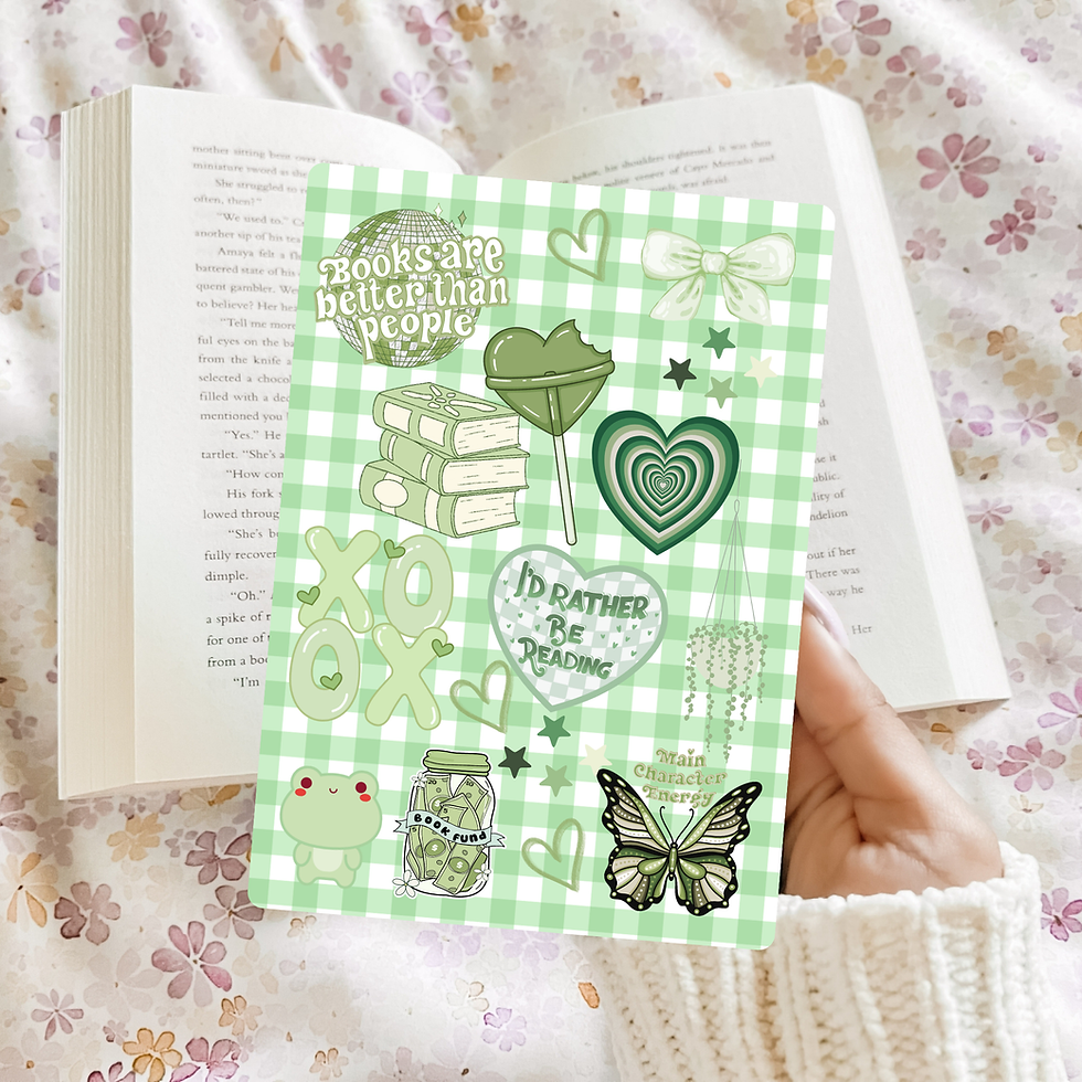 green vibes kindle case insert