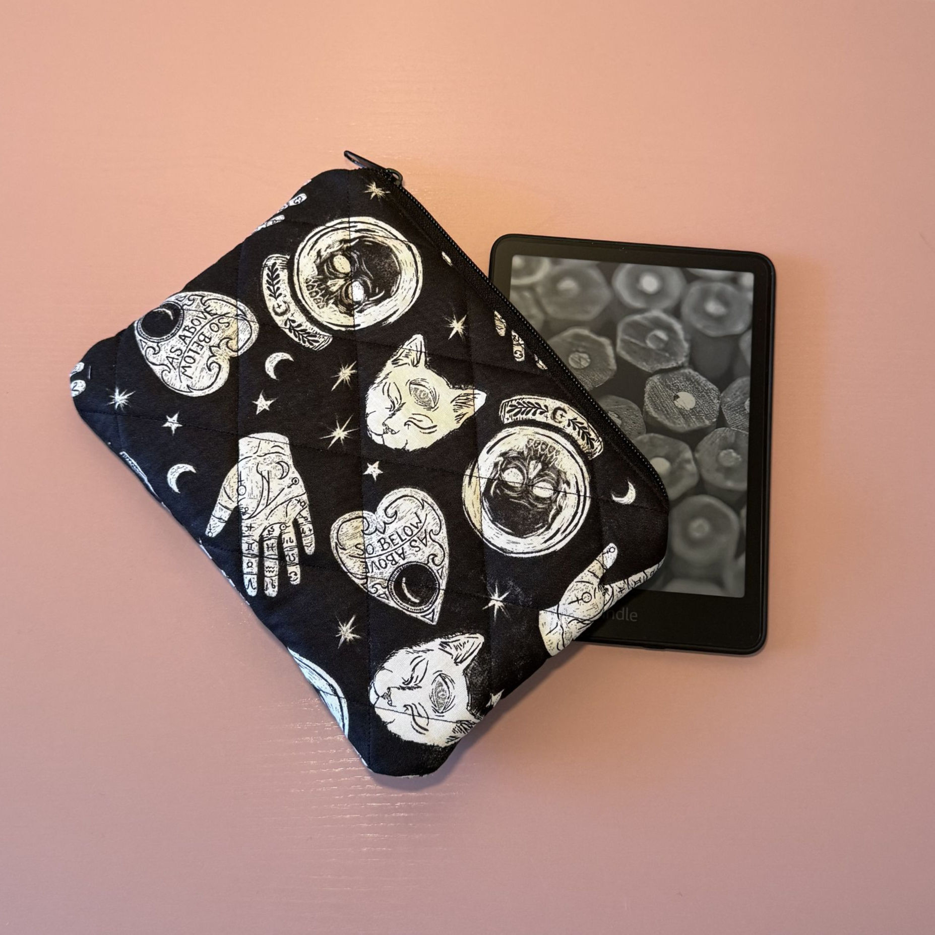 As Above So Below Quilted Kindle /eReader Pouch