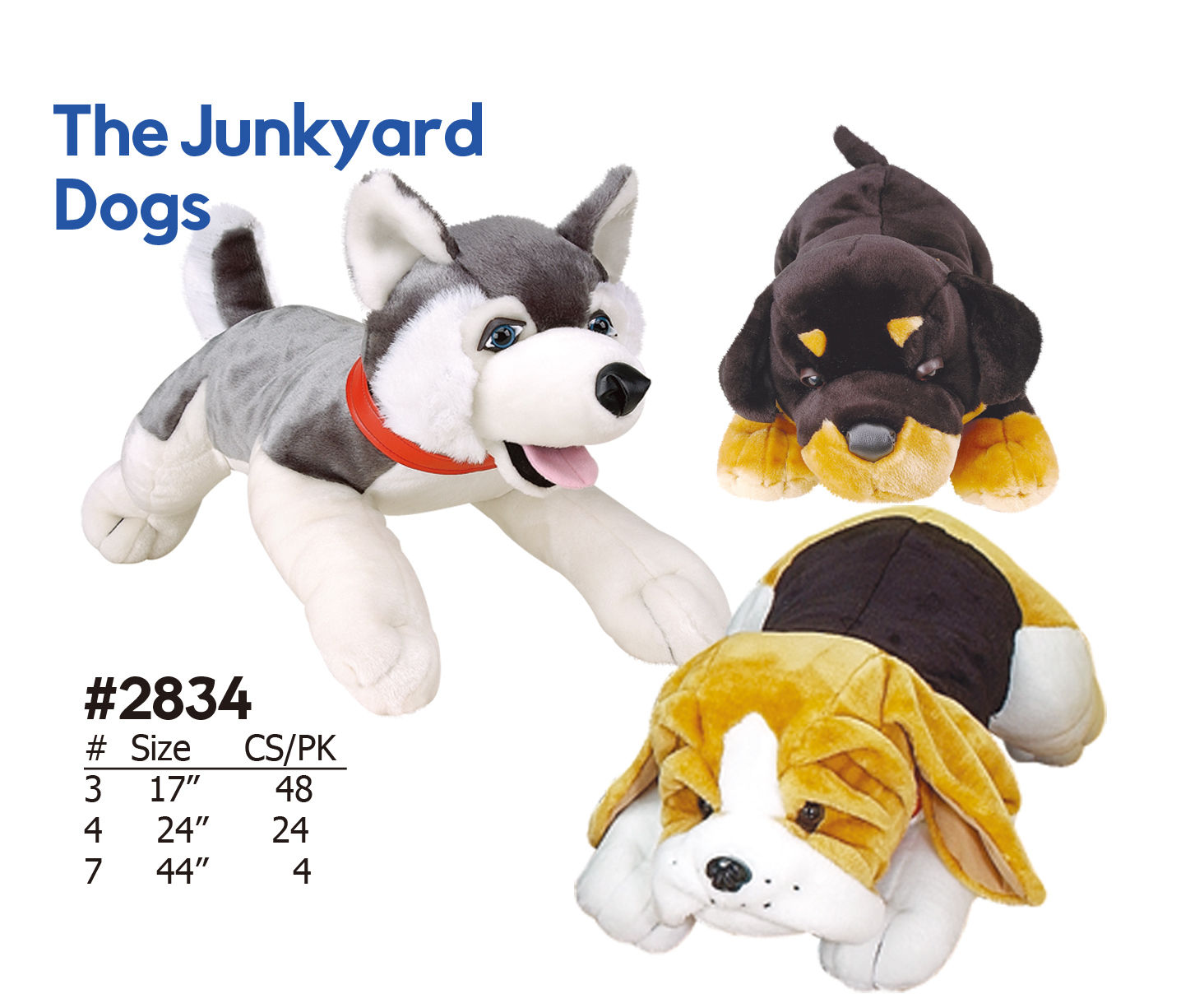 The Junkyard Dogs - 3 Dog Styles Husky, Rottweiler, Beagle
