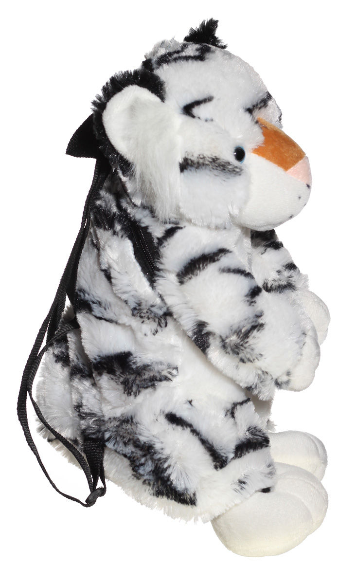 Thumbnail: 16" Super Soft and Fun White Tiger Backpack