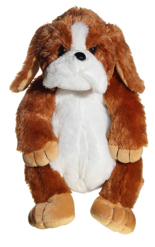 plush dog backpack