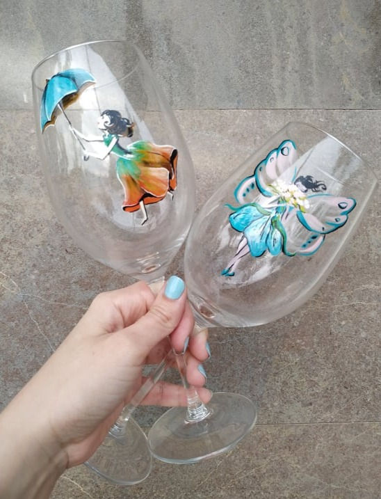 Copas personalizadas.