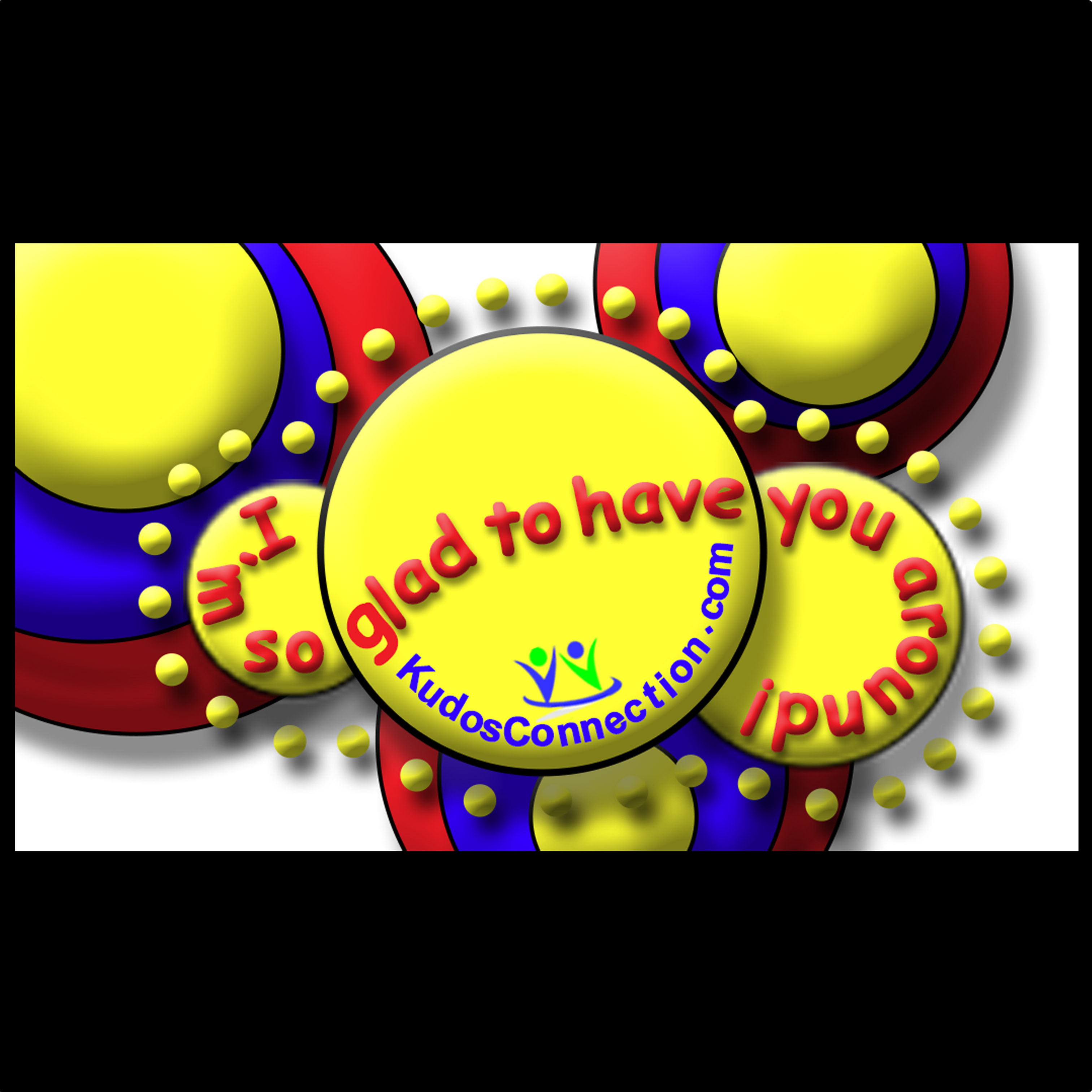 "Glad to have you around" Kudos cards (Set of 10 cards)