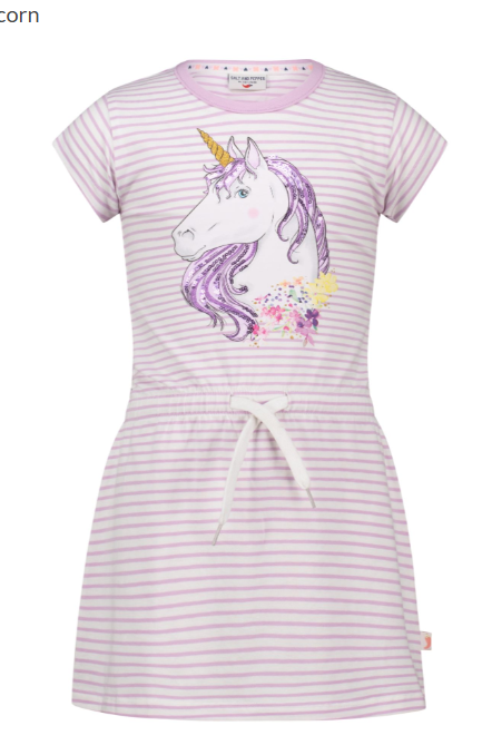 Salt & Pepper Kleid gestreift Einhorn