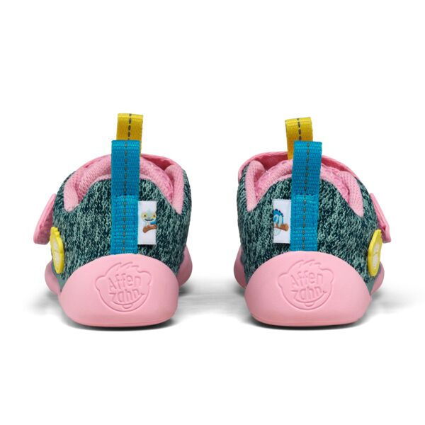 Miniaturbild: Affenzahn Barfußschuhe Knit Happy Chamelion grün rosa