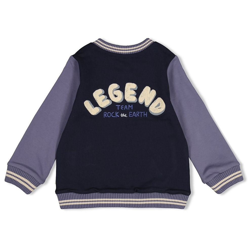 Miniaturbild: Sturdy by Feetje Sweat Jacke Wendejacke "Rock the earth" blau