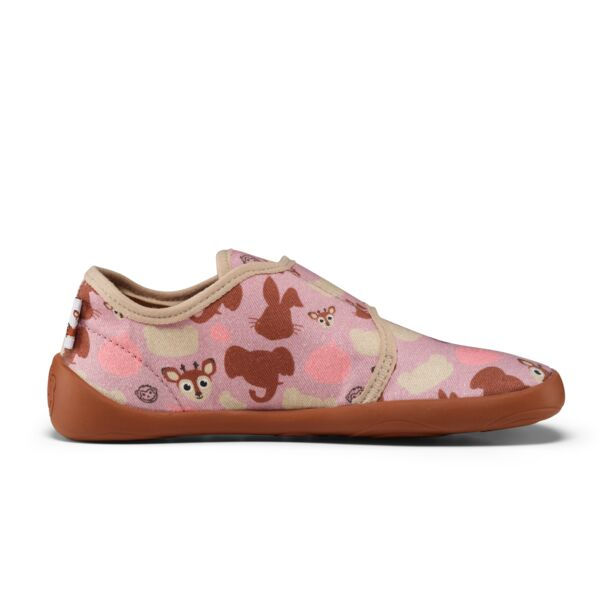 Miniaturbild: Affenzahn Hausschuh Baumwolle Movy Reh rosa