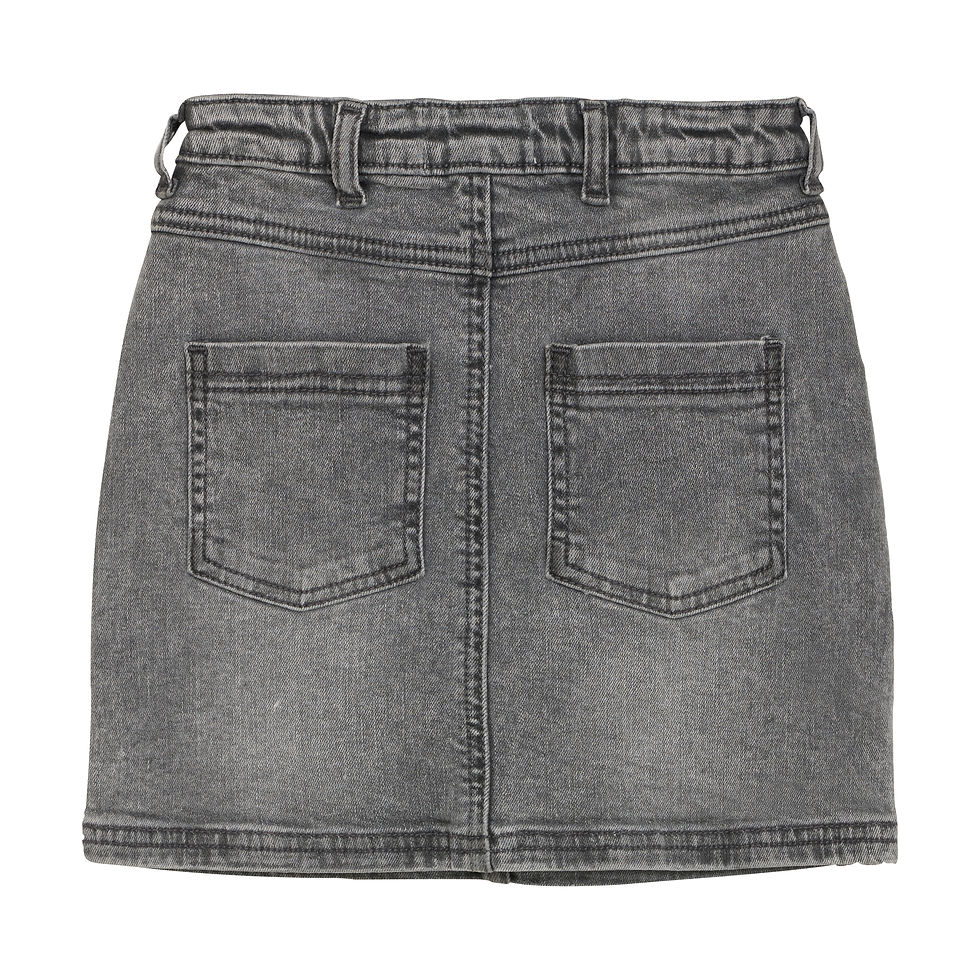 Miniaturbild: Creamie Glitzer Jeans Rock grau