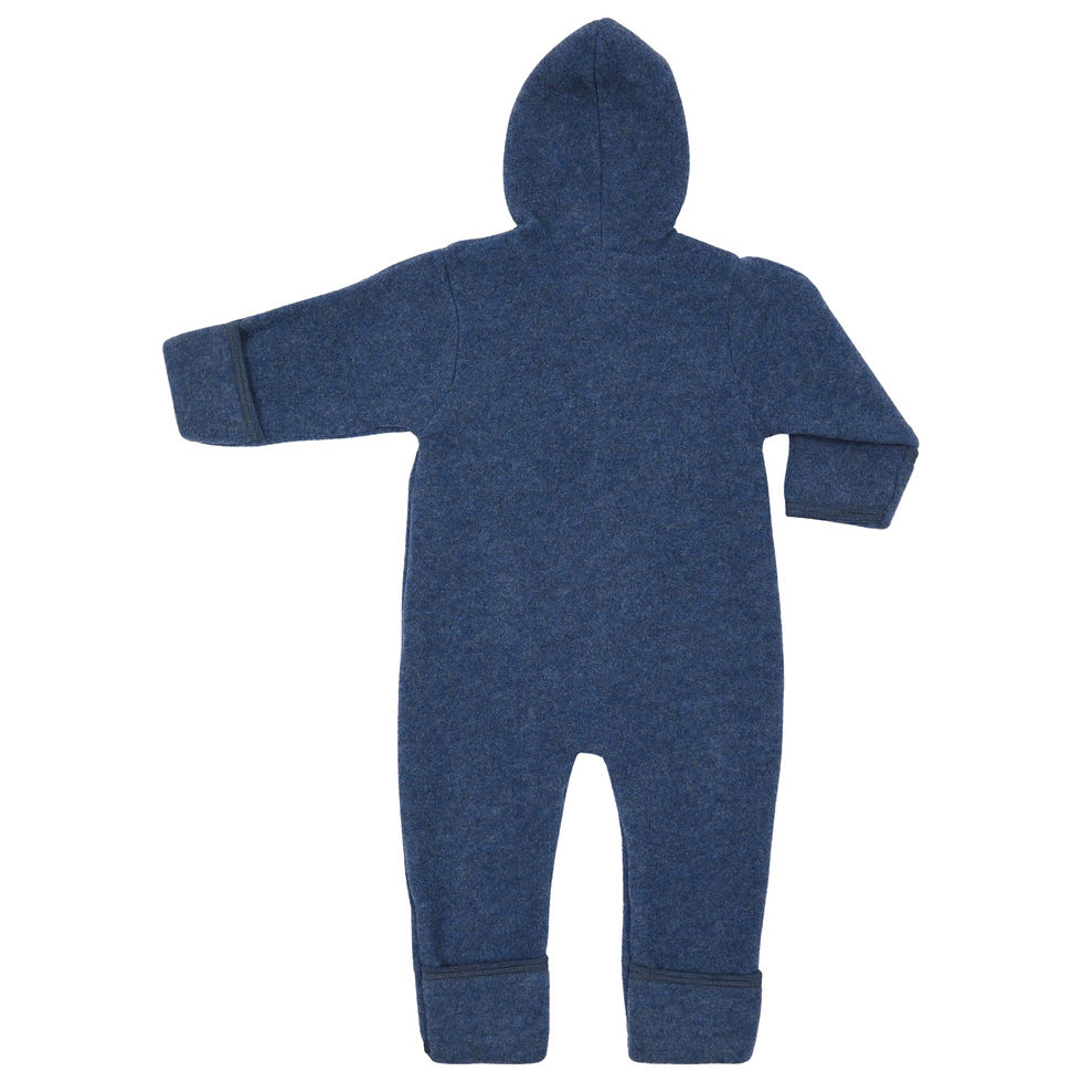 Miniaturbild: Engel Merino Wollfleece Overall blau