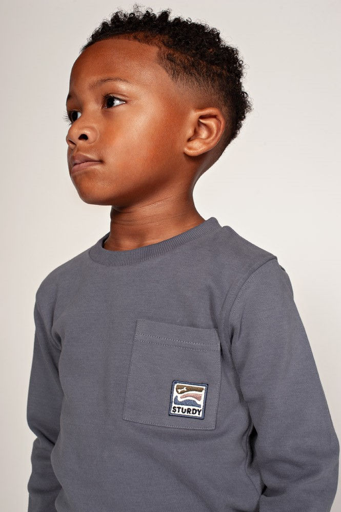Miniaturbild: Sturdy by Feetje Longshirt "Rock the earth" rauchblau