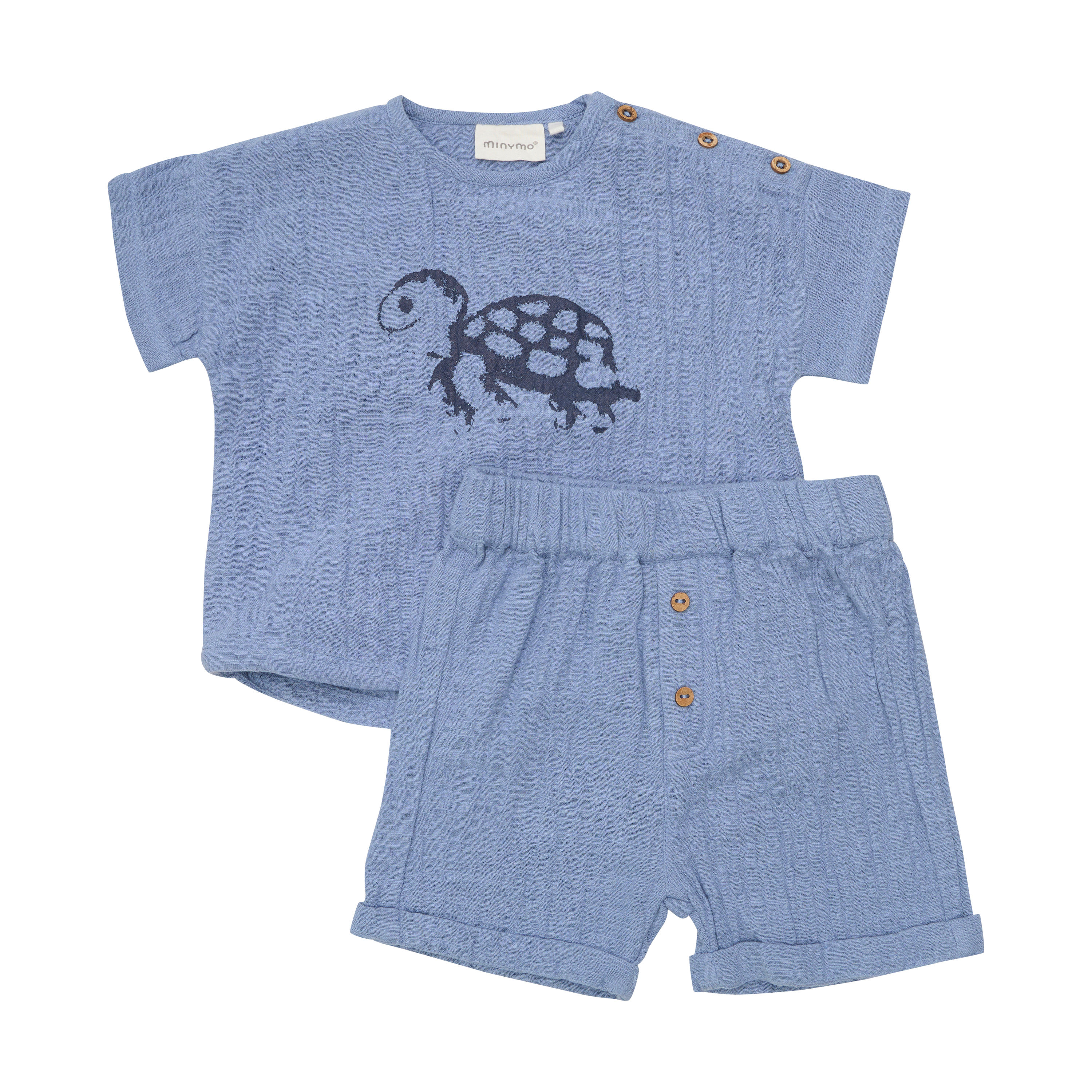 Minymo Musslin Set blau
