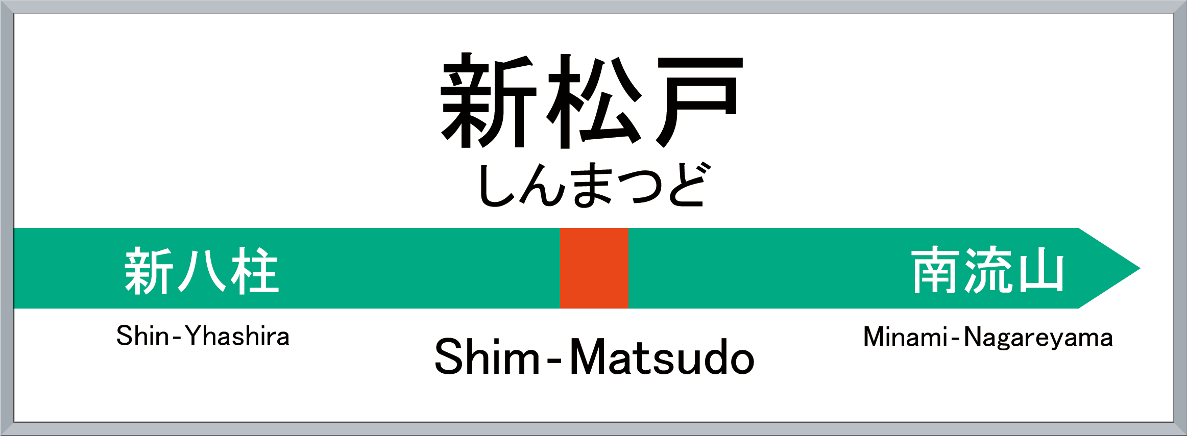 新松戸駅看板