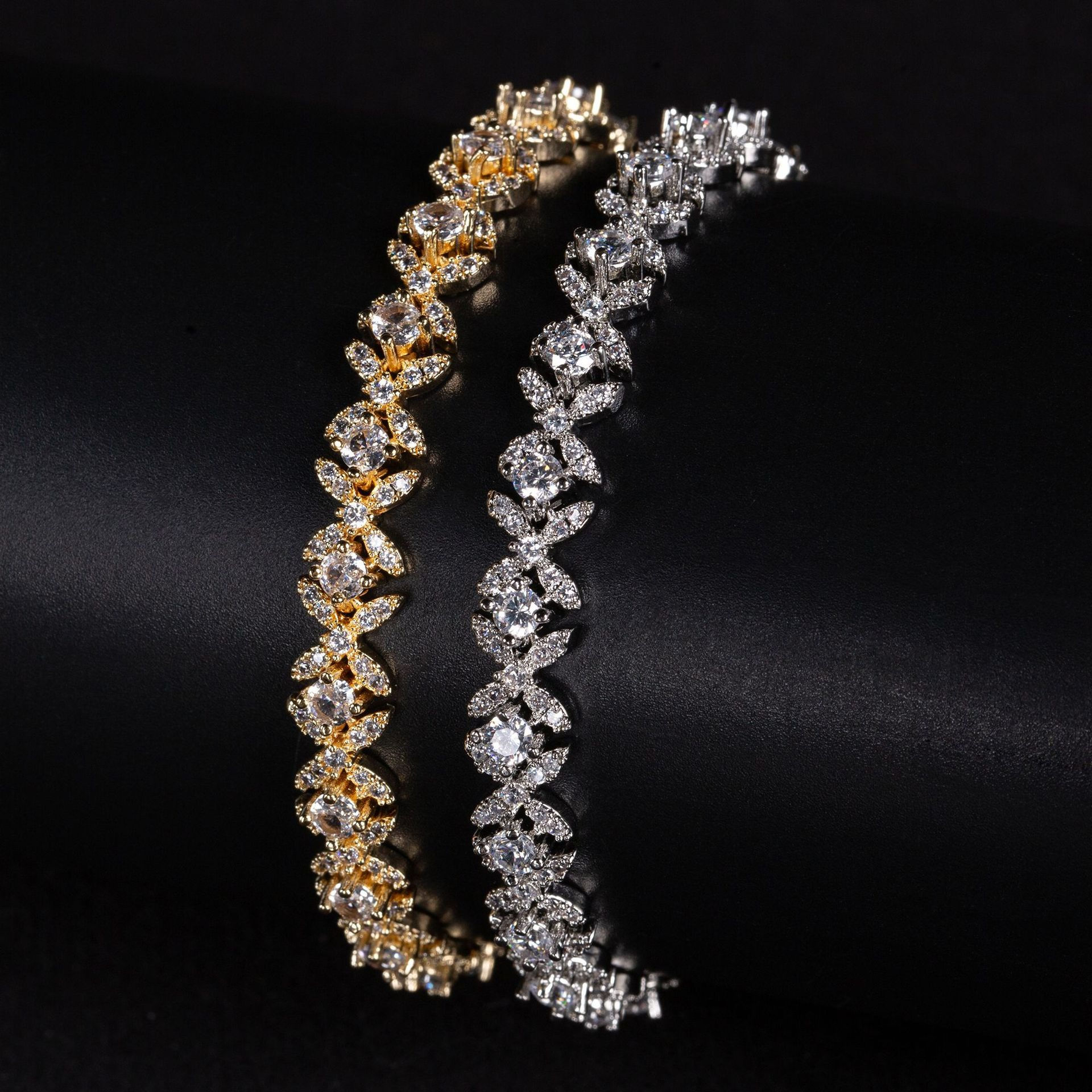 Small Cross Cubic Zirconia Bracelet
