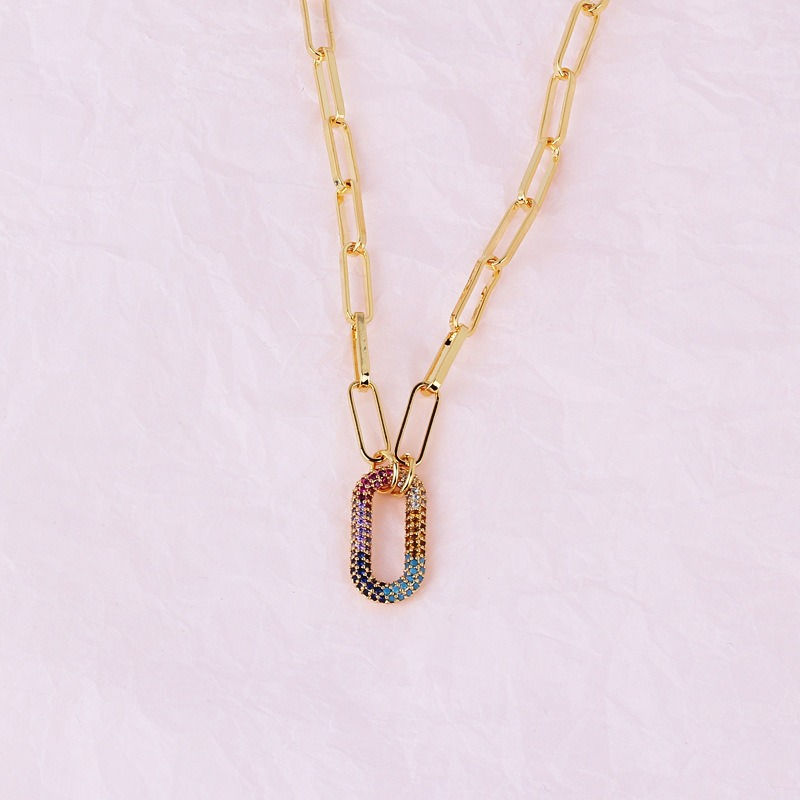 Thumbnail: Interlocking diamond bracelet and necklace collection