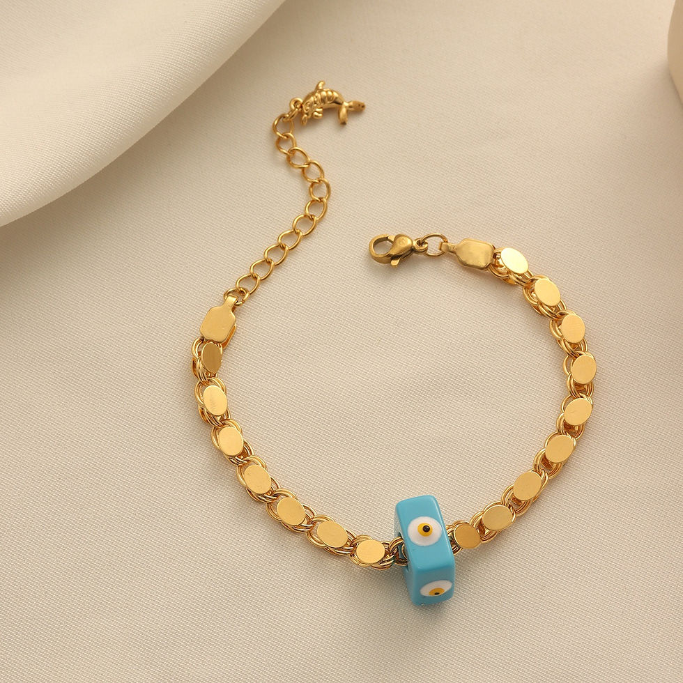 Thumbnail: Bohemian Evil Eye Coin Bracelet