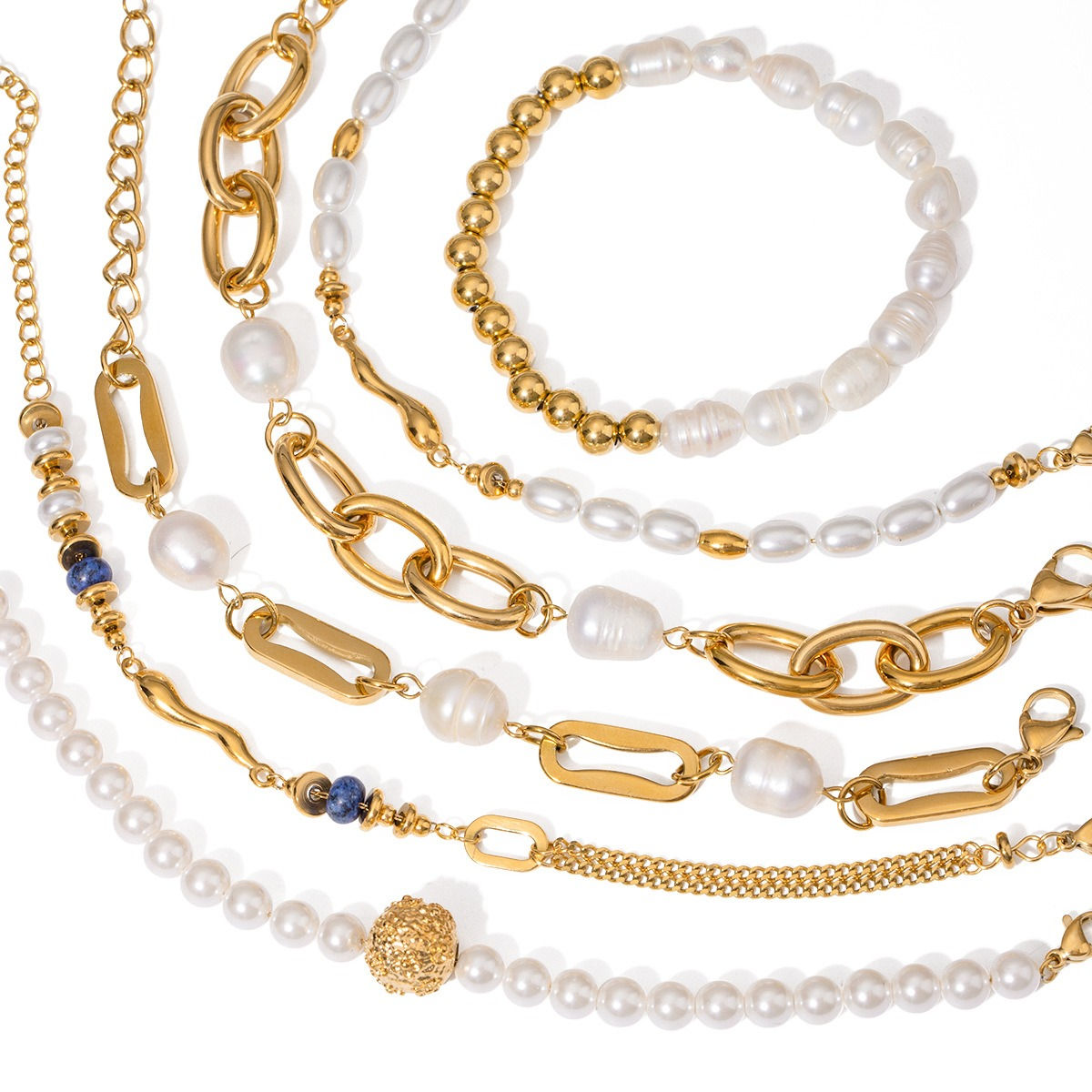 18K gold pearl bracelet