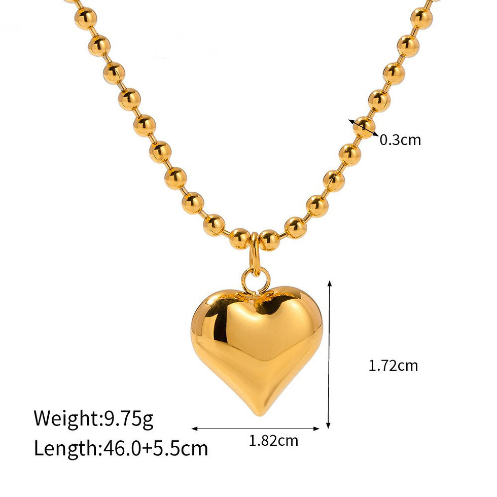 Thumbnail: 18K gold simple and elegant heart-shaped design pendant necklace