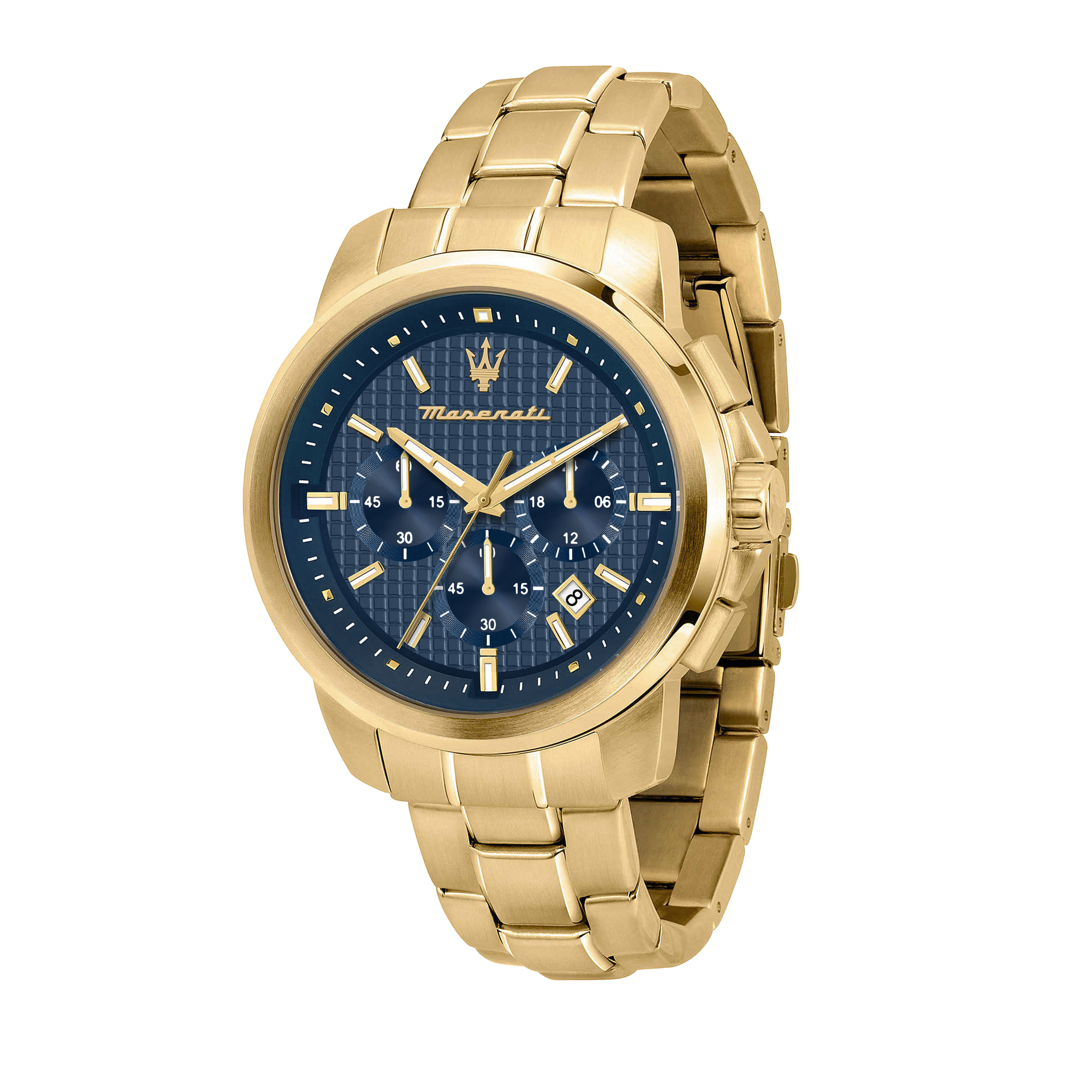 SUCCESSO EXT 44MM CHR BLUE DIAL BR YG