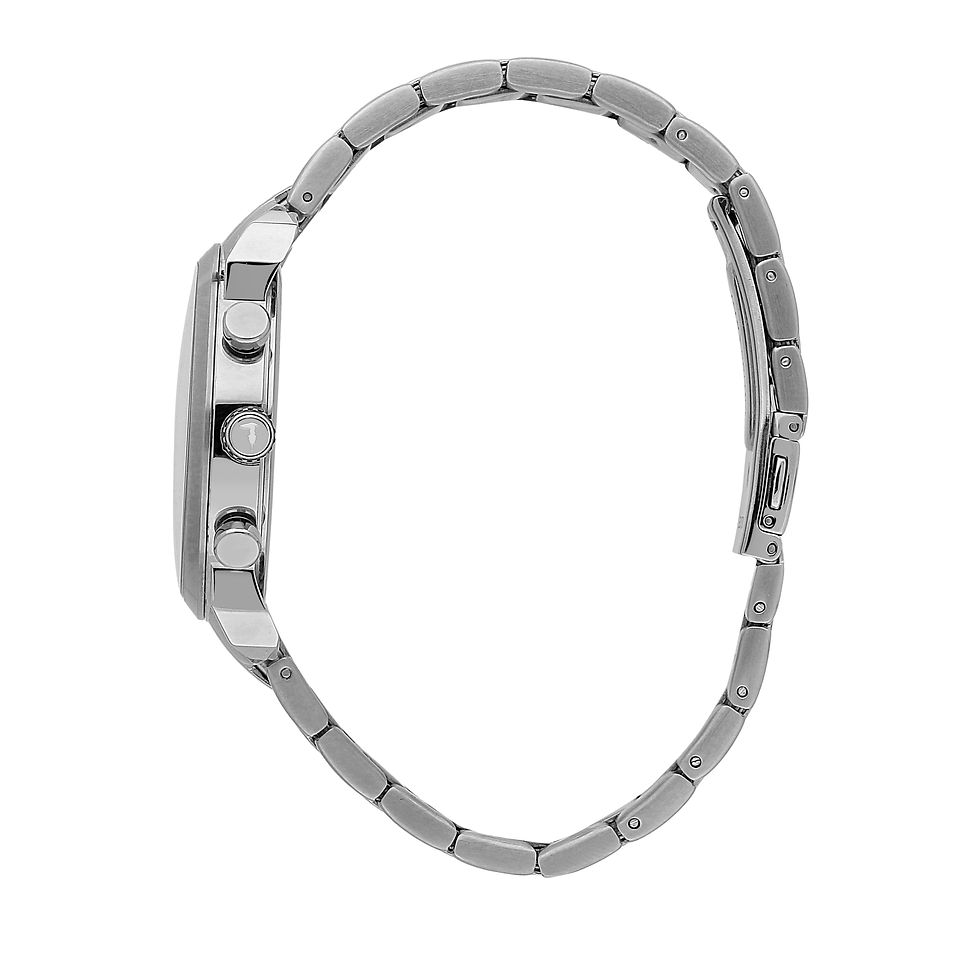 Thumbnail: T-CITY 41MM MULT BLACK DIAL BR SS