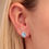 Thumbnail: TESORI EARRING CZ/AQUAMARINE ARG.925