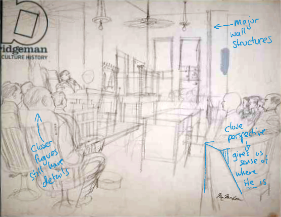 Court scene Franklin McMahon