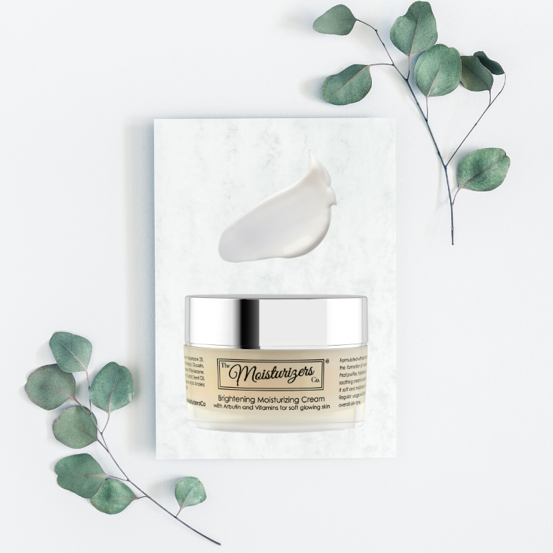 The Moisturizers Co. Brightening Moisturizing Cream with Arbutin and Vitamins for soft, glowing skin | Skintelligence