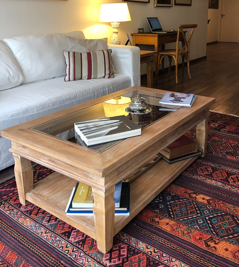 Miniatura: Mesa de Living Angeles con vidrio