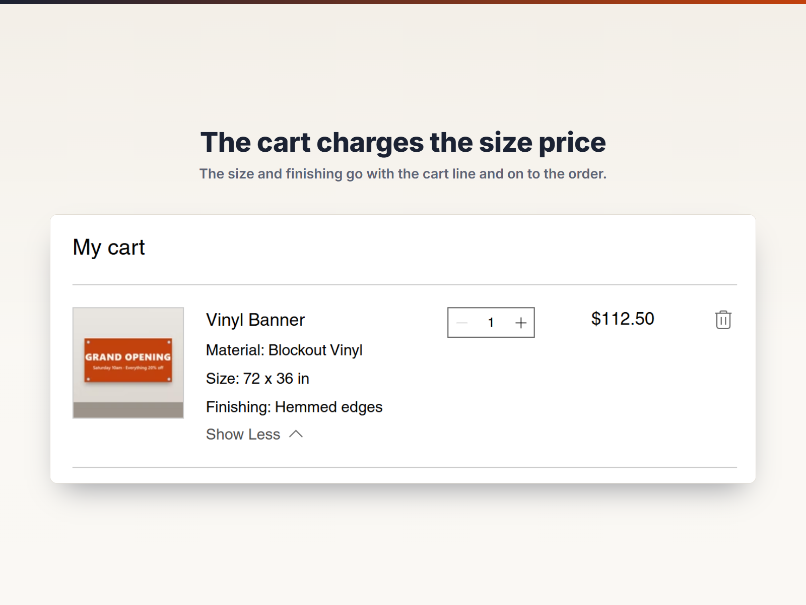 Sign Price Calculator screenshot 2
