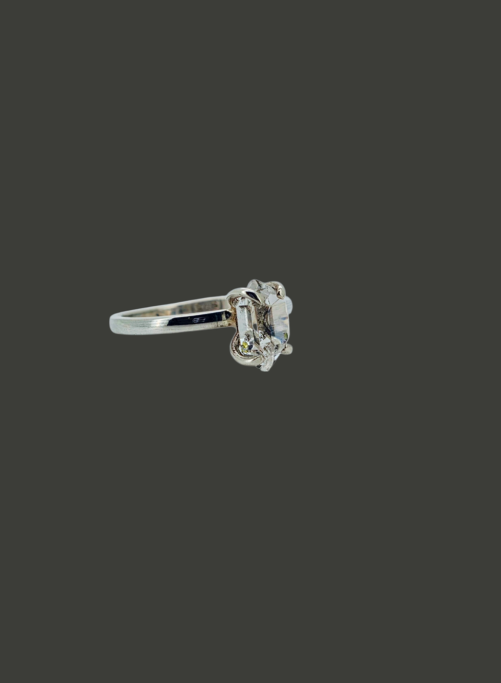 Thumbnail: Sterling Silver Ring with Herkimer Diamond
