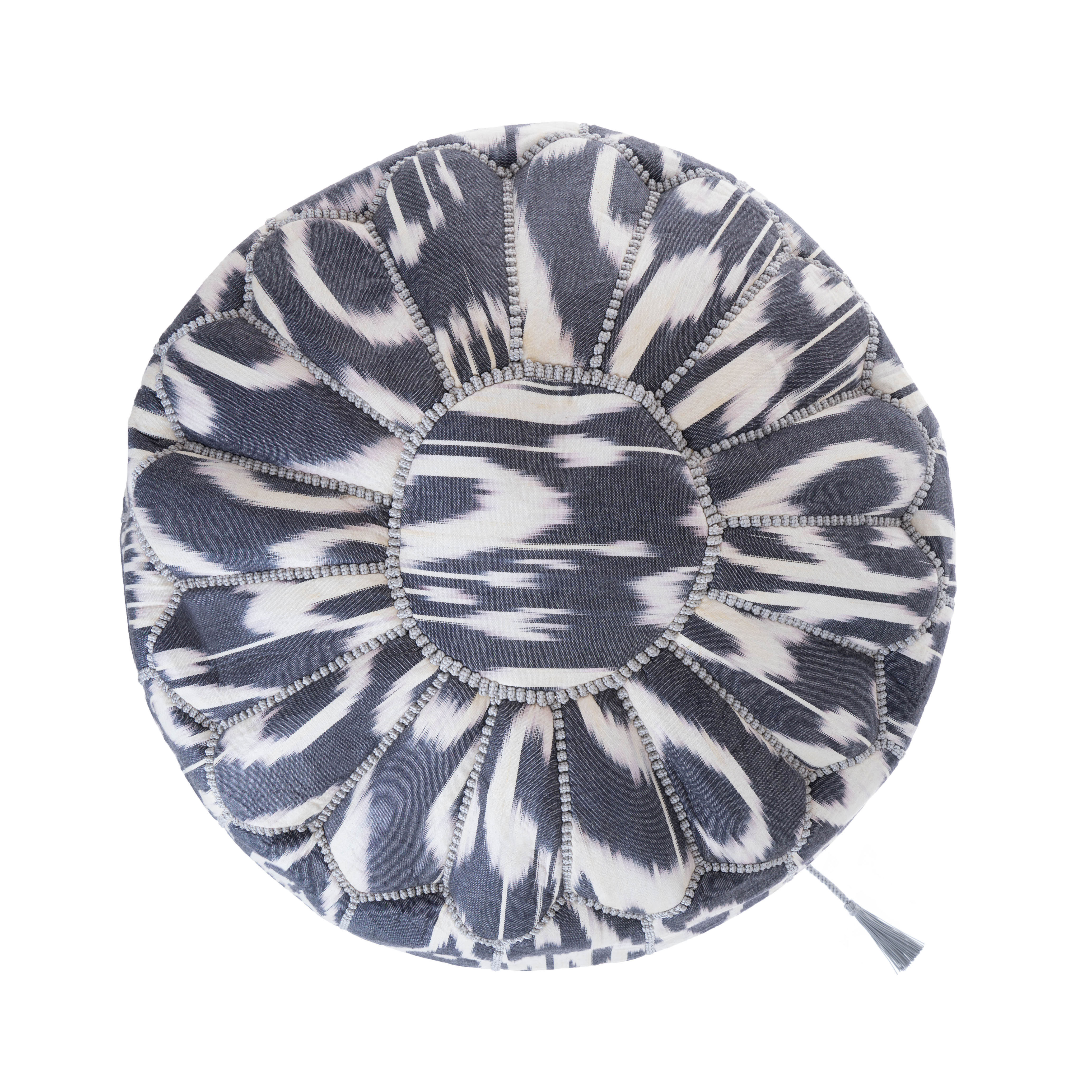 〔laRihla〕イカットのプフ/ウズベキスタン09✴︎