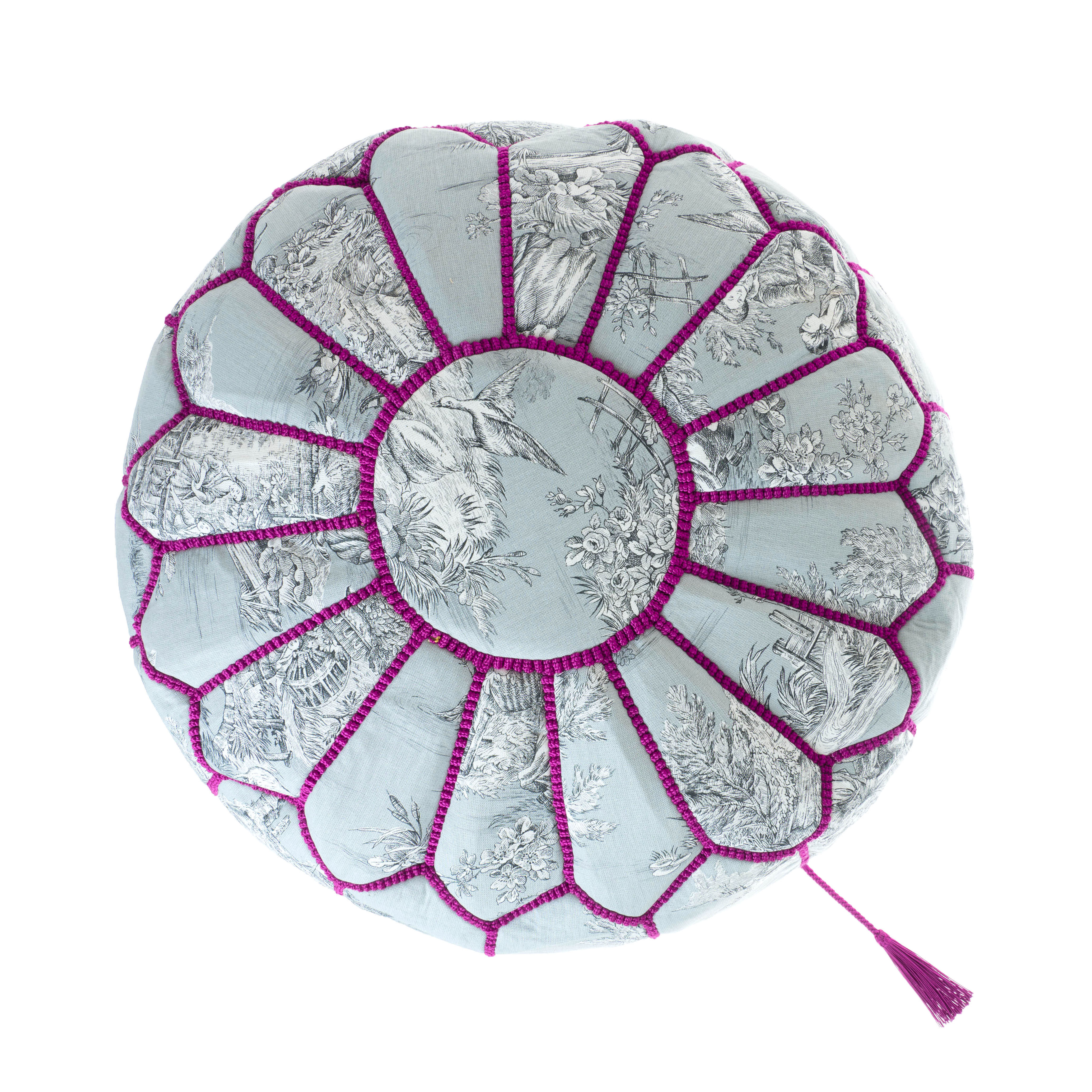 〔laRihla〕トワル・ドゥ・ジュイのプフ〈羊飼いの田園生活/グリ〉