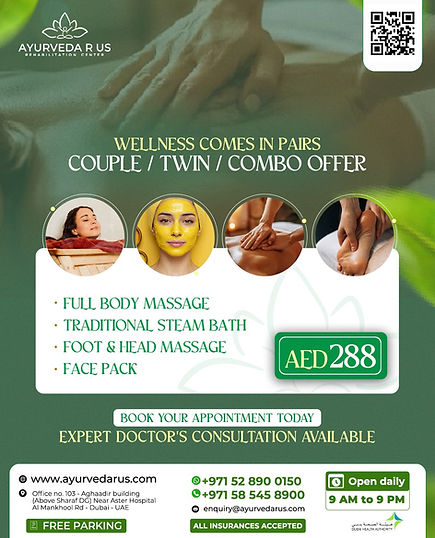 Ayurveda, Offers, Treatments, Kerala Style, Dubai, Massage