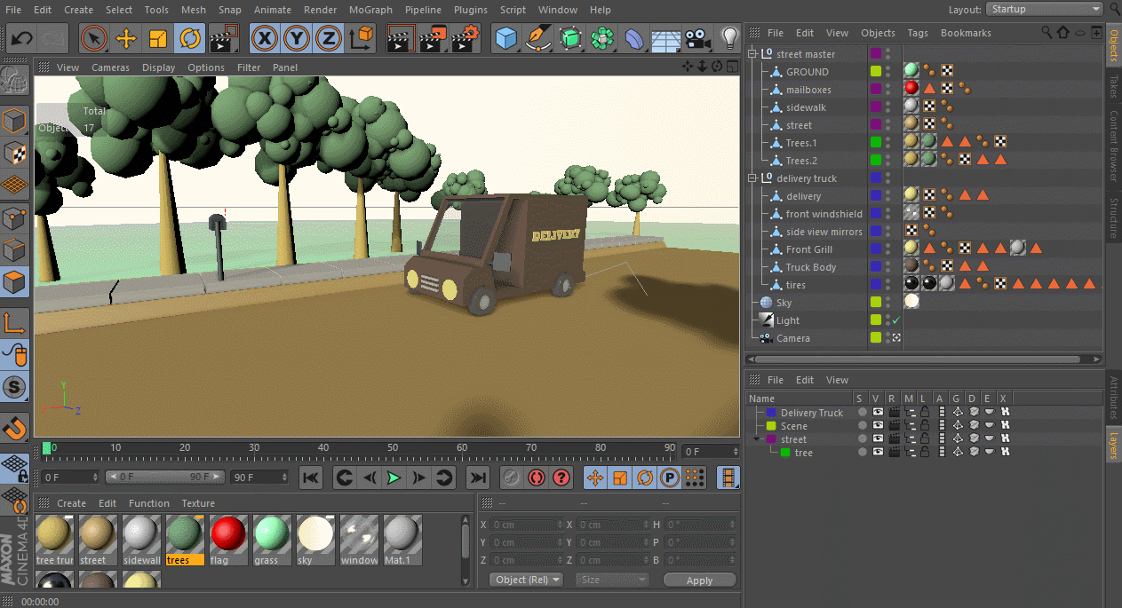 vos objets en cinma 4d