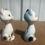 Thumbnail: 2 Vintage Ceramic Cats salt and Pepper Shakers from Japan